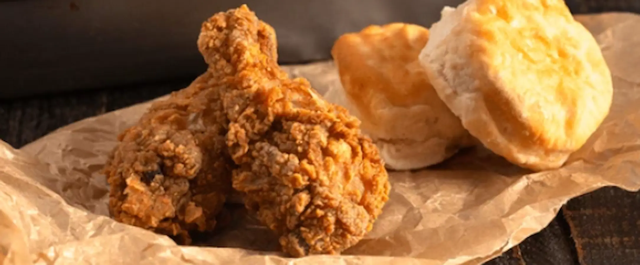 Halal Crispy Chicken & Biscuit at Black Parakeetz — Nyack NY