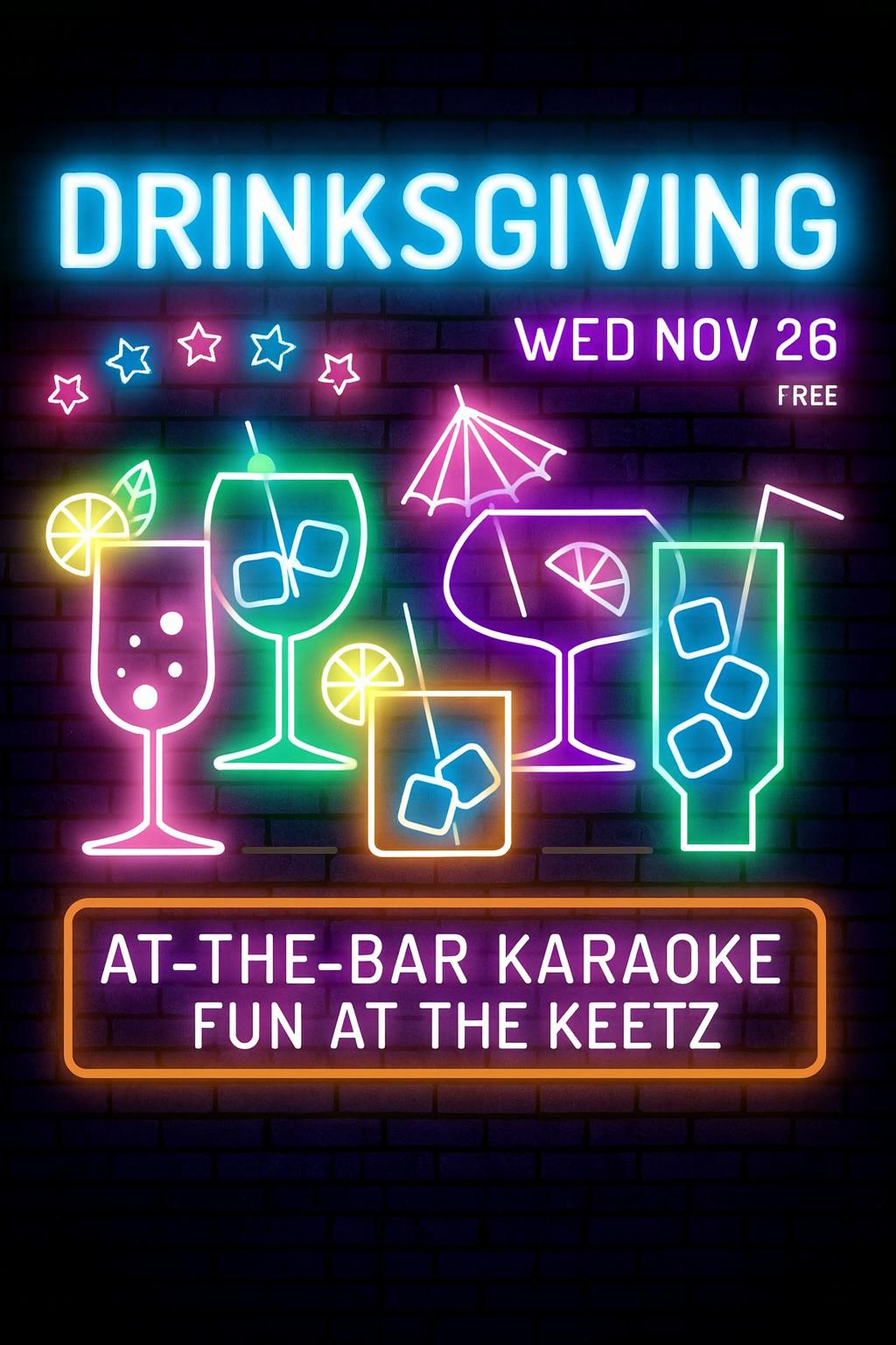 Drinksgiving at Black Parakeetz