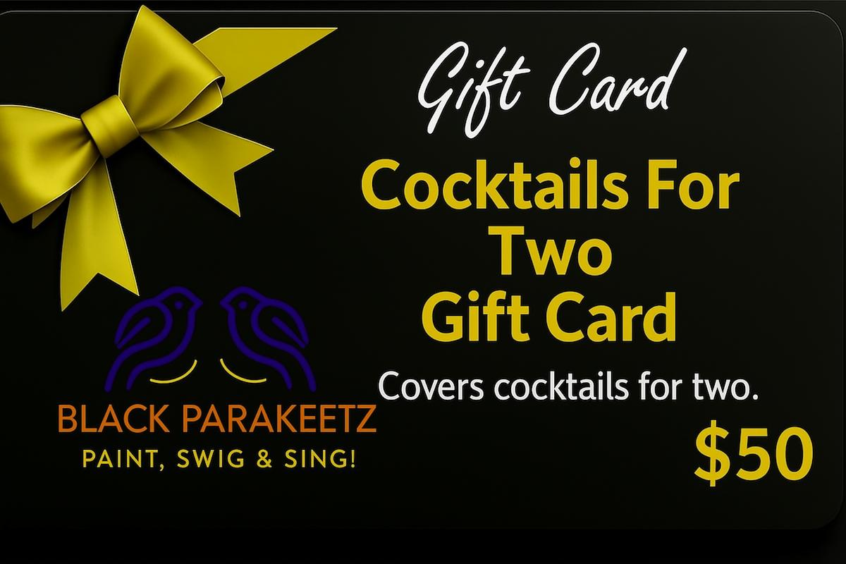 Cocktail Experience for Two Gift Card – Black Parakeetz Nyack