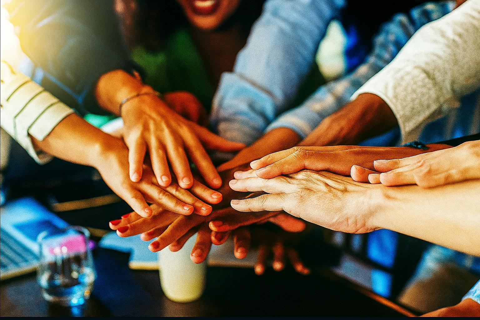 Coworkers enjoying a Paint & Sip team-building event in Nyack at Black Parakeetz