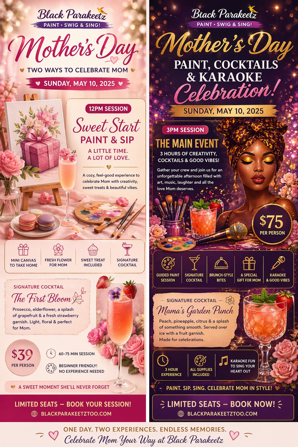 Mother’s Day 2026 at Black Parakeetz